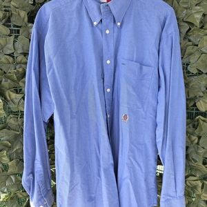 Tommy Hilfiger Men's Classic Button-Down Men's Blue Shirt